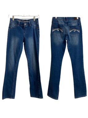 Justice Premium Jeans Low Rise Boot Cut Knit Jeggings Size 14 Junior Stretchy